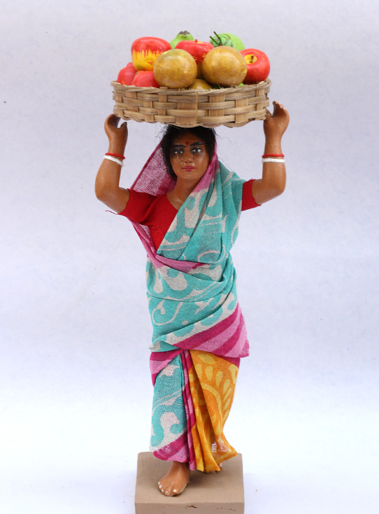 गुड़ियावाला ❤ Clay Dolls ❤  Vegetable seller C