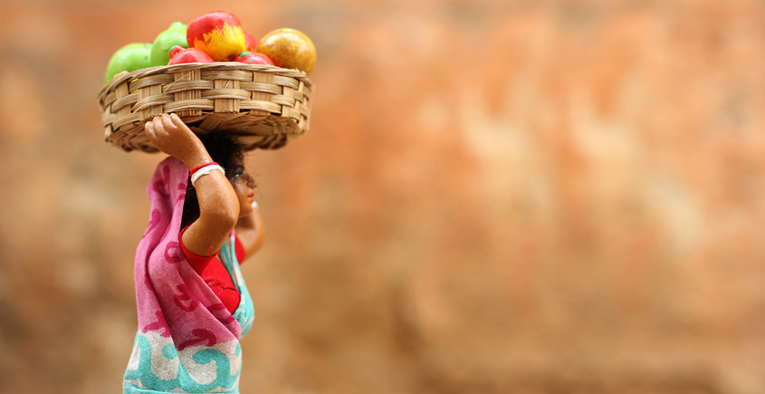 गुड़ियावाला ❤ Clay Dolls ❤  Vegetable seller C