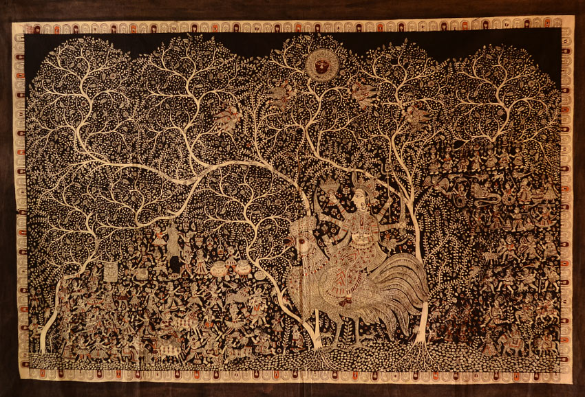 Sacred cloth of the Goddess- Bahuchara Mata ( 58X42 )