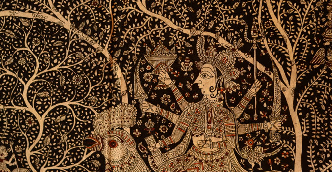 Sacred cloth of the Goddess- Bahuchara Mata ( 58X42 )
