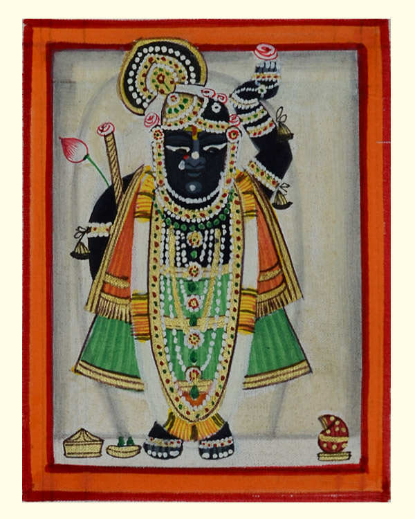 Miniature painting ~ Srinath ji ~ { 1 }