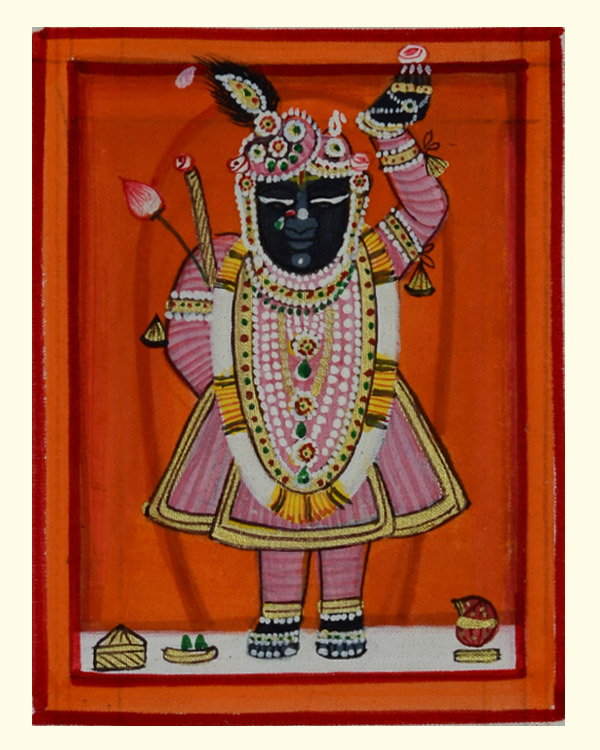 Miniature painting ~ Srinath ji ~ { 2 }