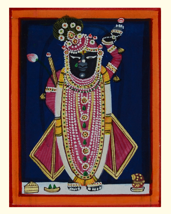 Miniature painting ~ Srinath ji ~ { 4 }