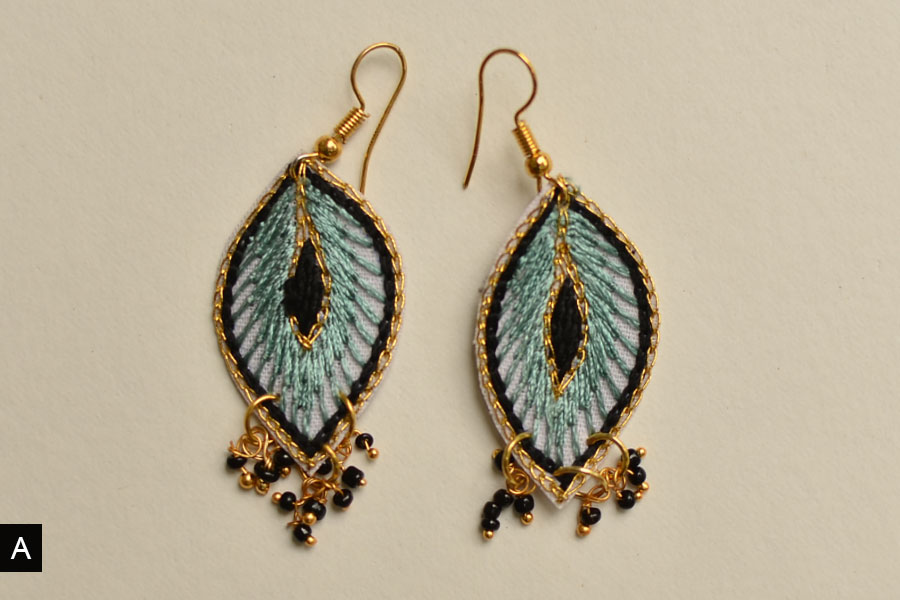 Of Glitter & Shine ☆ Embroidered Jewelry { Earrings } 4