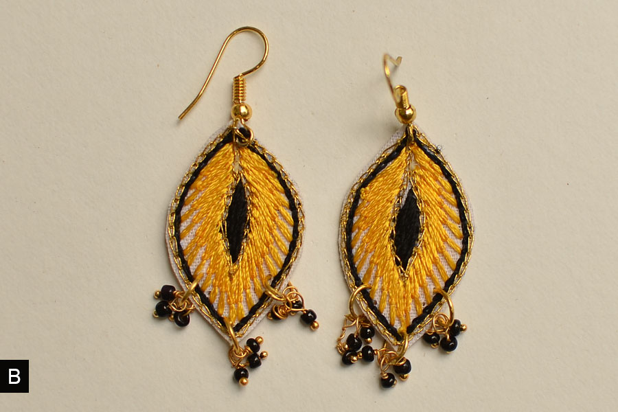 Of Glitter & Shine ☆ Embroidered Jewelry { Earrings } 4