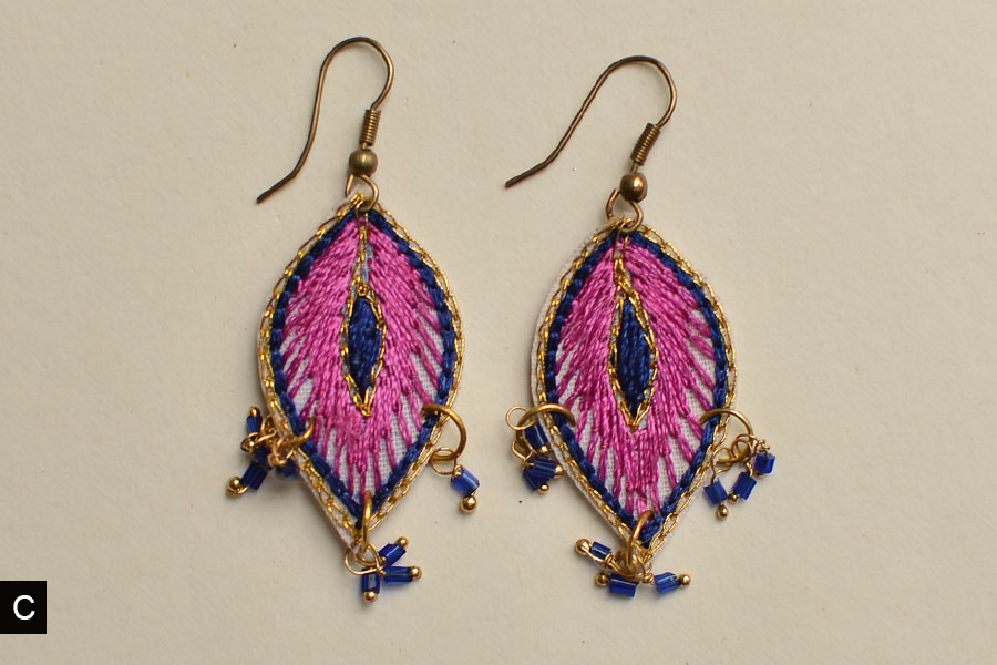 Of Glitter & Shine ☆ Embroidered Jewelry { Earrings } 4