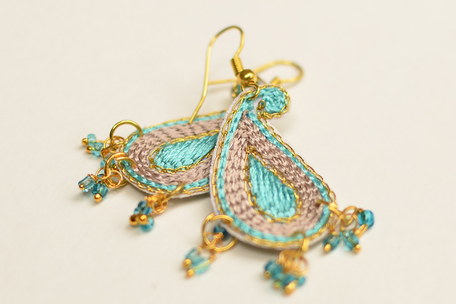 Of Glitter & Shine ☆ Embroidered Jewelry { Earrings } 8