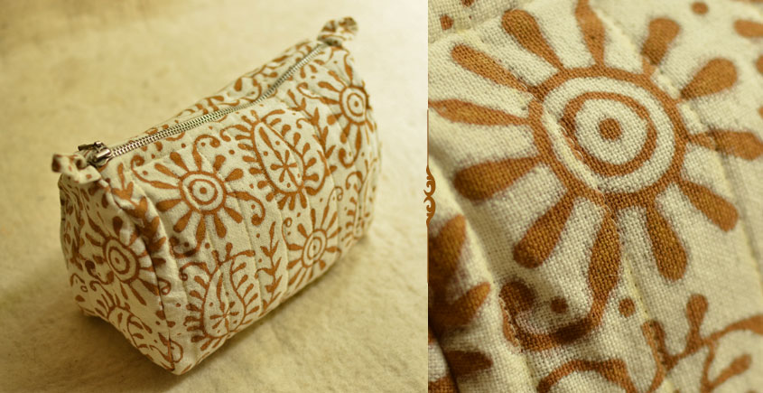 Block Printed Pouch ~ 01