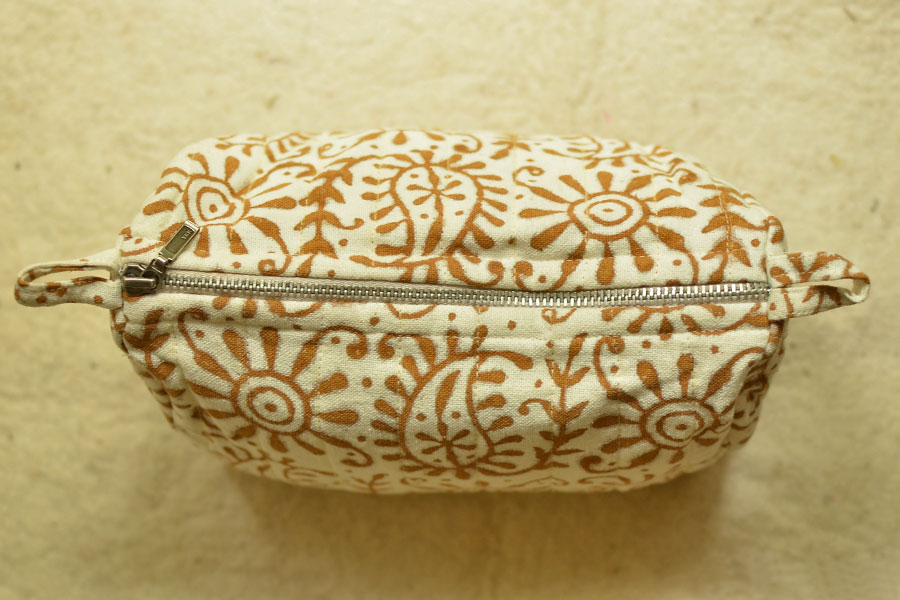 Block Printed Pouch ~ 01