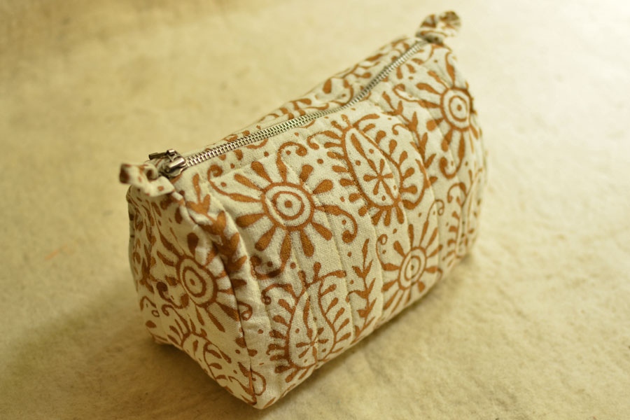 Block Printed Pouch ~ 01