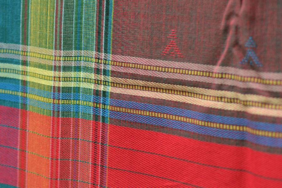 Colors of sojourn ~ Handwoven Cotton Shawl