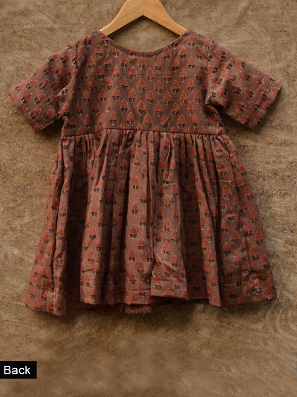 फुहार / Fuhar ✾ Kids Ajrakh frock ✼ H