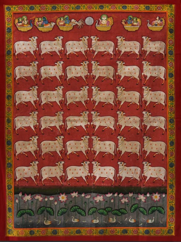 Pichwai Painting ~ Cow { 3 X 4 }