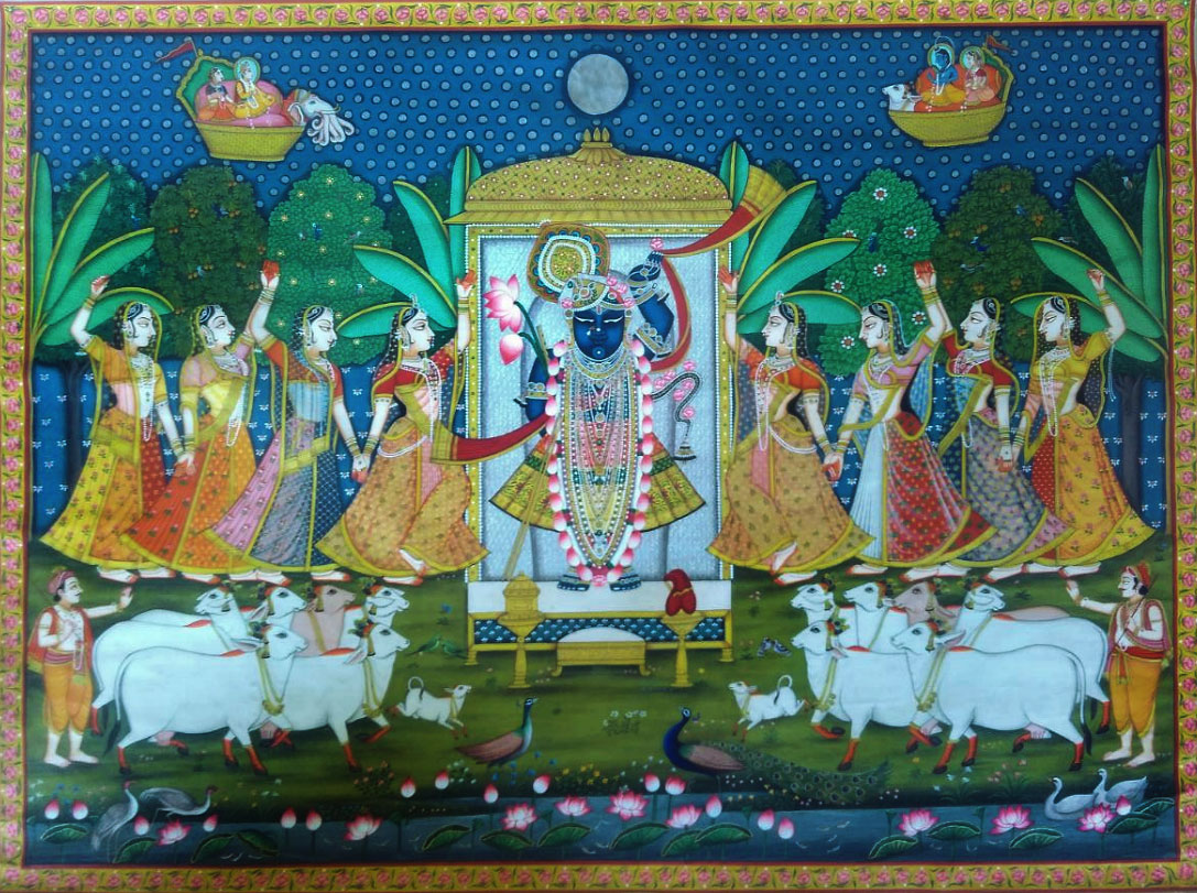 Sharad Poornima . Fine work ~ { 3X4 Feet }