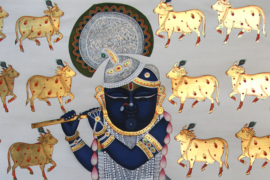 Pichwai Painting ~ Shyam ~ { 3X4 Feet }