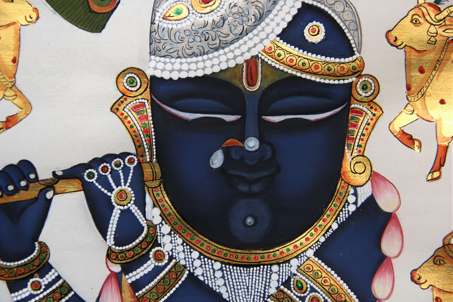 Pichwai Painting ~ Shyam ~ { 3X4 Feet }