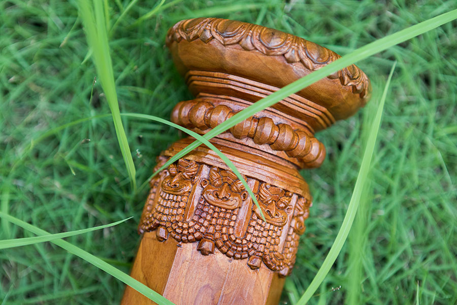 Karu ☘ Temple Pillar Lights { Wood } ☘ 6