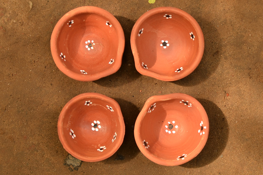 Diya { 4 Small Diya }