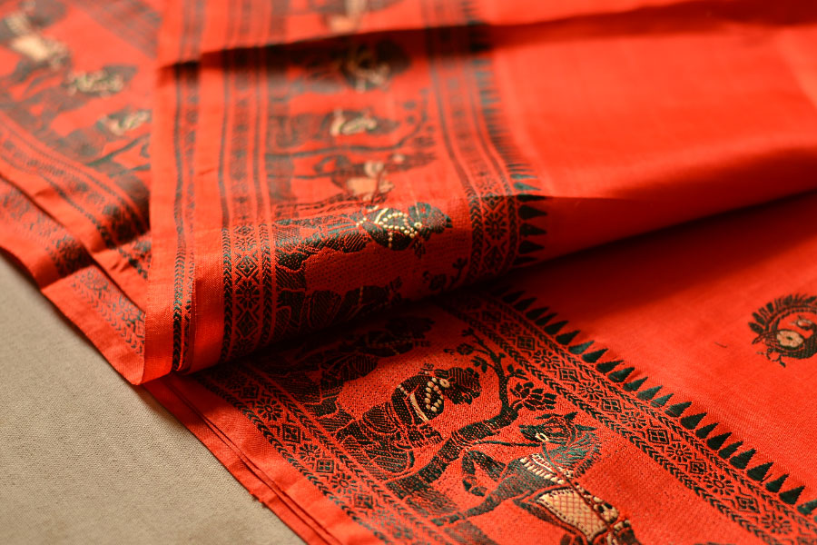 Gandharva ☙ Baluchari Silk Saree ☙ 4