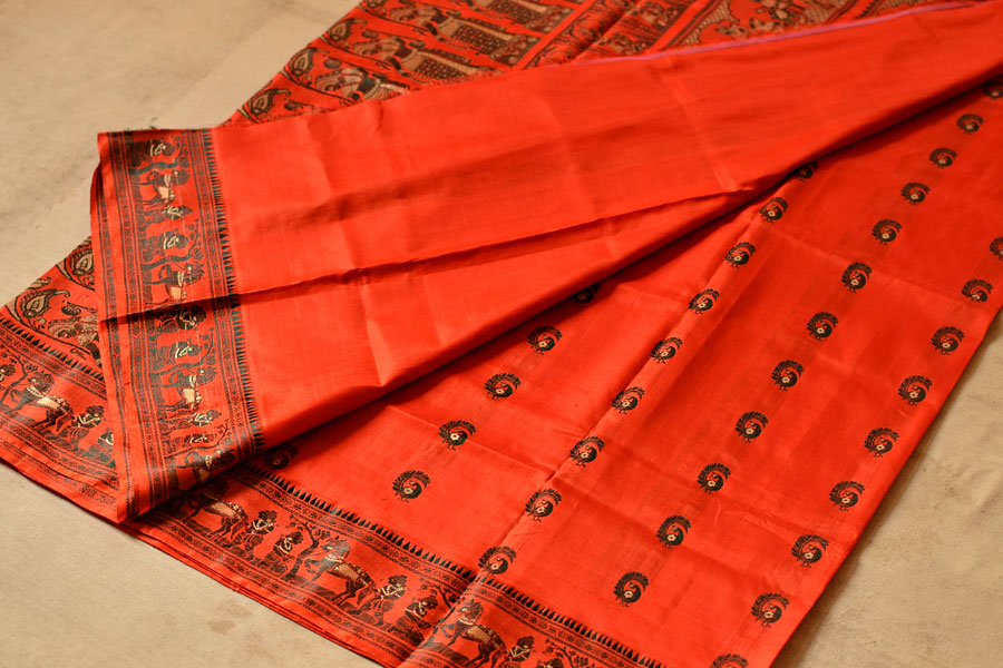 Gandharva ☙ Baluchari Silk Saree ☙ 4