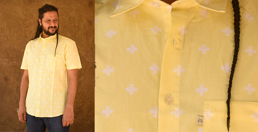 रंगरेज / Rangrez ❂ Block Printed . Fine Cotton Shirt ❂ 16