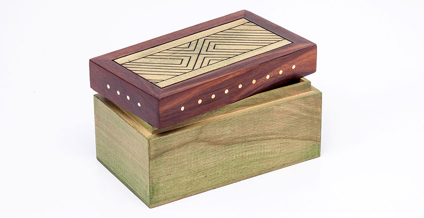 Organic Connect ❉ Tea box Wave Olive ❉ 12