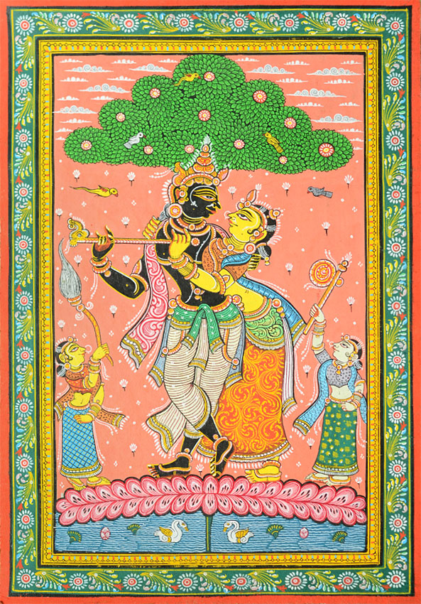 Krishana-Radha ~ Pattachitra