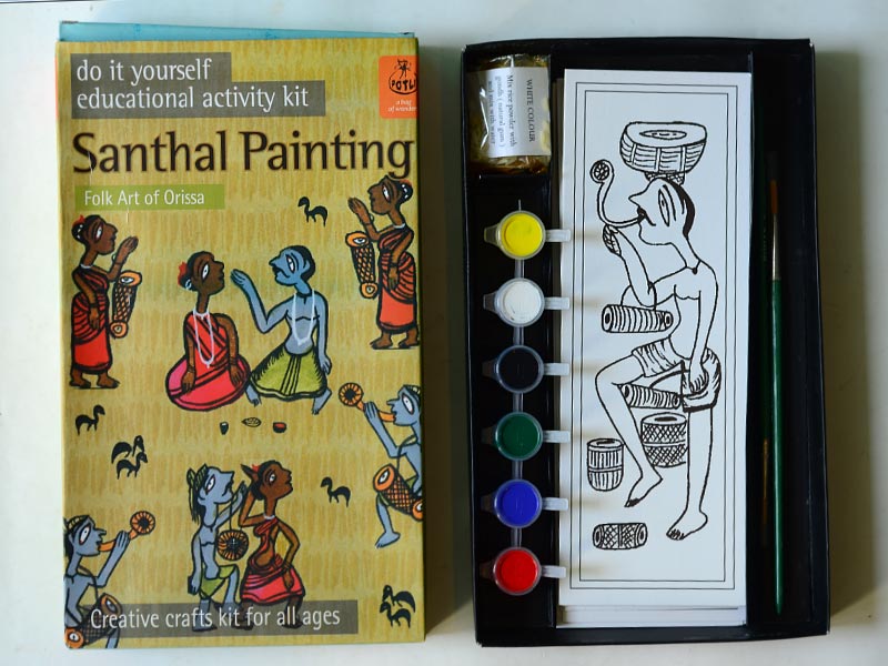 Potli ~ D.I.Y Kit  (Santhal painting )