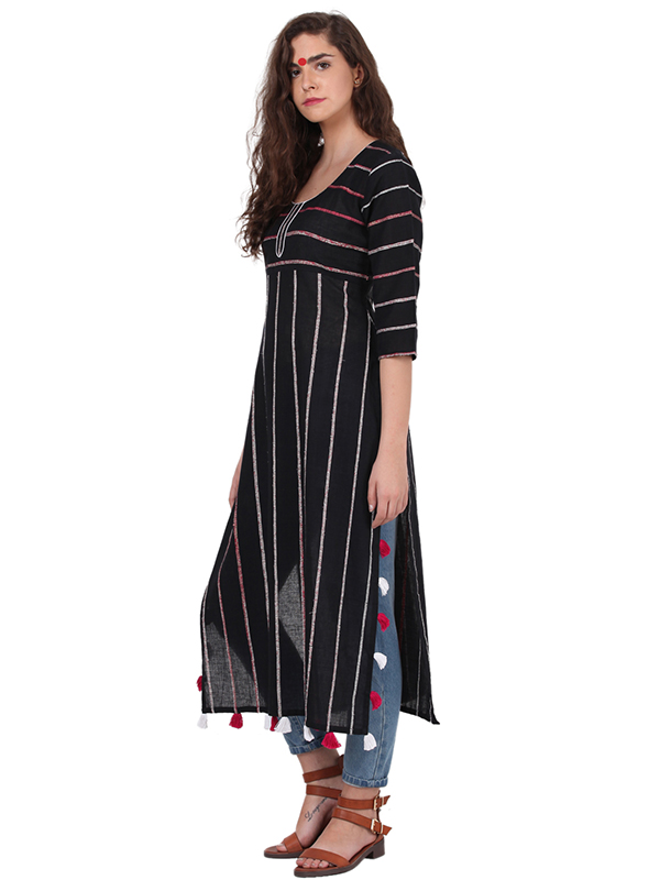 खेस ✥ Black khesh tunic ✥ i