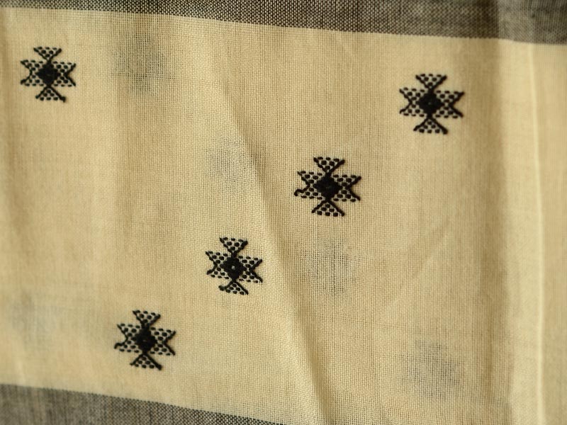 Treasures of travel ~  Cotton handloom stole { 9 }