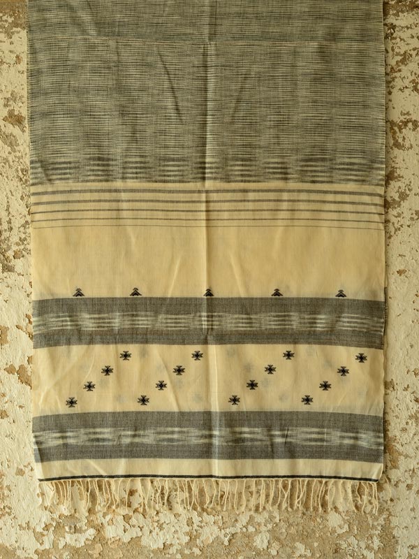 Treasures of travel ~  Cotton handloom stole { 9 }