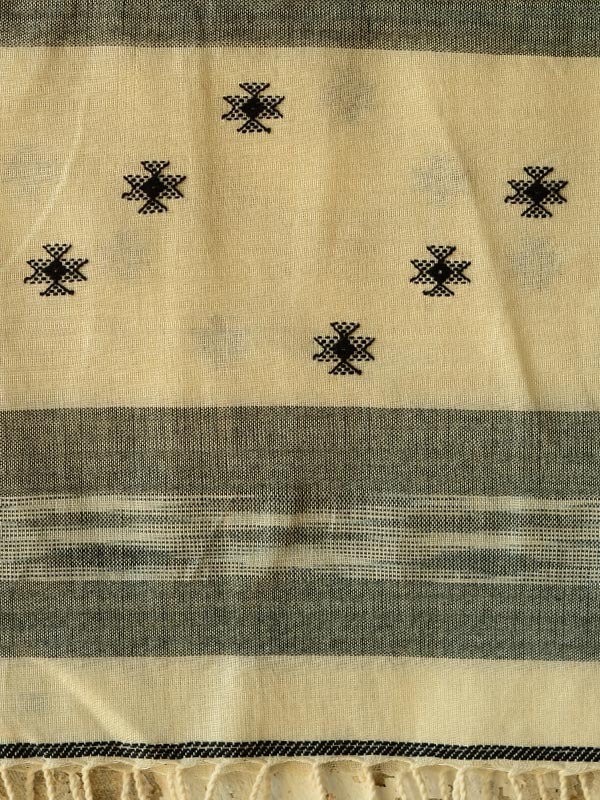 Treasures of travel ~  Cotton handloom stole { 9 }