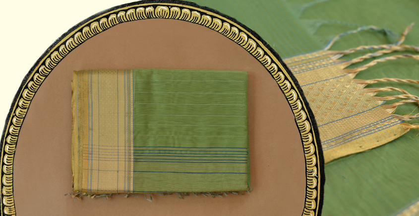 light green maheshwari silk saree