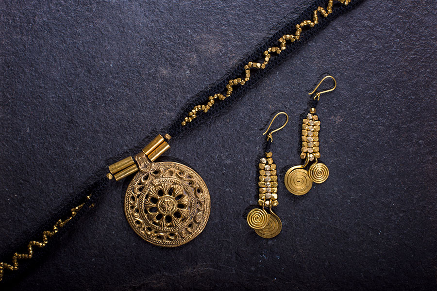 प्रीतम ✤ Brass Jewellery ✤ Necklace with Earring { 33 }