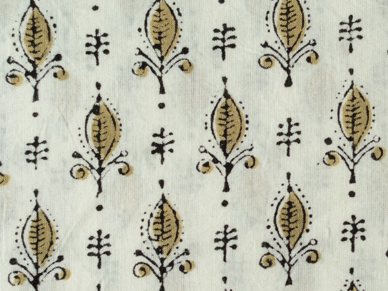 Sanganeri fabric ~ 13 (Block Printed . Per Meter)