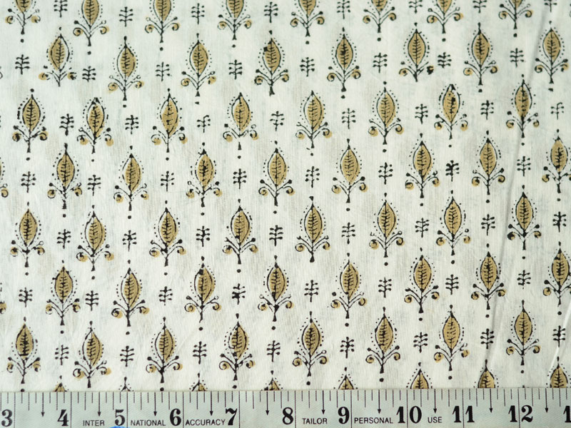 Sanganeri fabric ~ 13 (Block Printed . Per Meter)