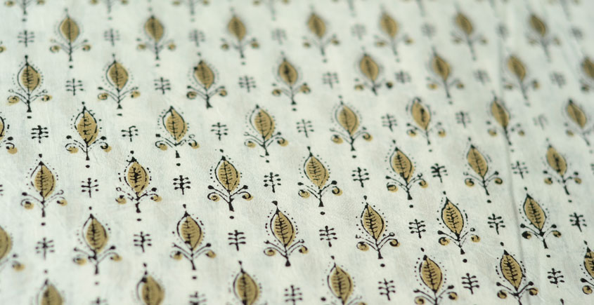 Sanganeri fabric ~ 13 (Block Printed . Per Meter)