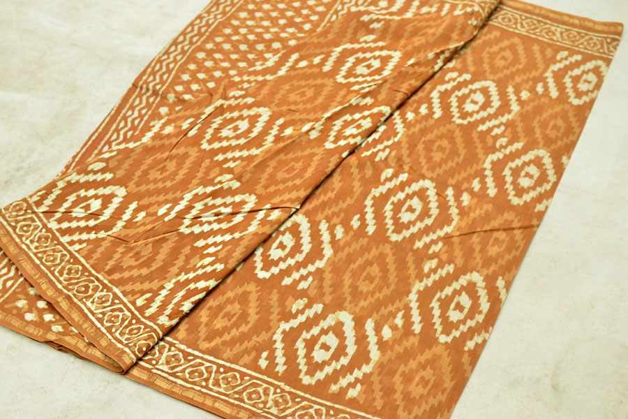 Chandni ✲ Handwoven Chanderi . Batik Saree ✲ 1