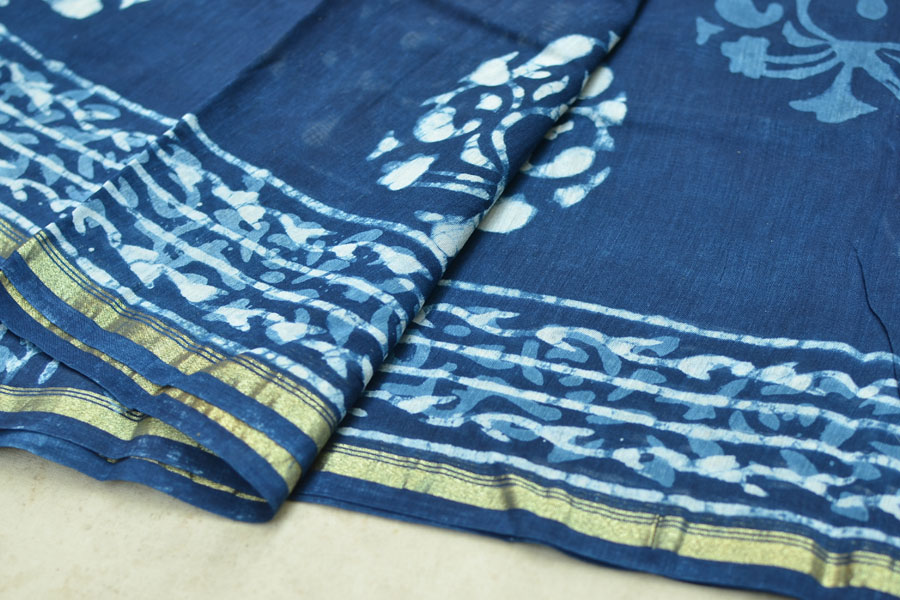 Chandni ✲ Handwoven Chanderi . Batik Saree ✲ 10