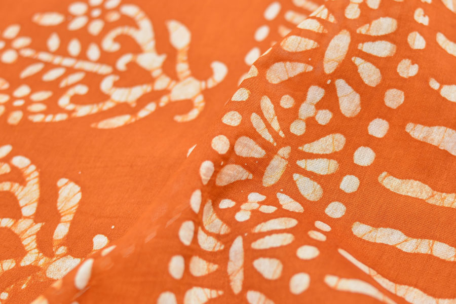 Chandni ✲ Handwoven Chanderi . Batik Saree ✲ 8