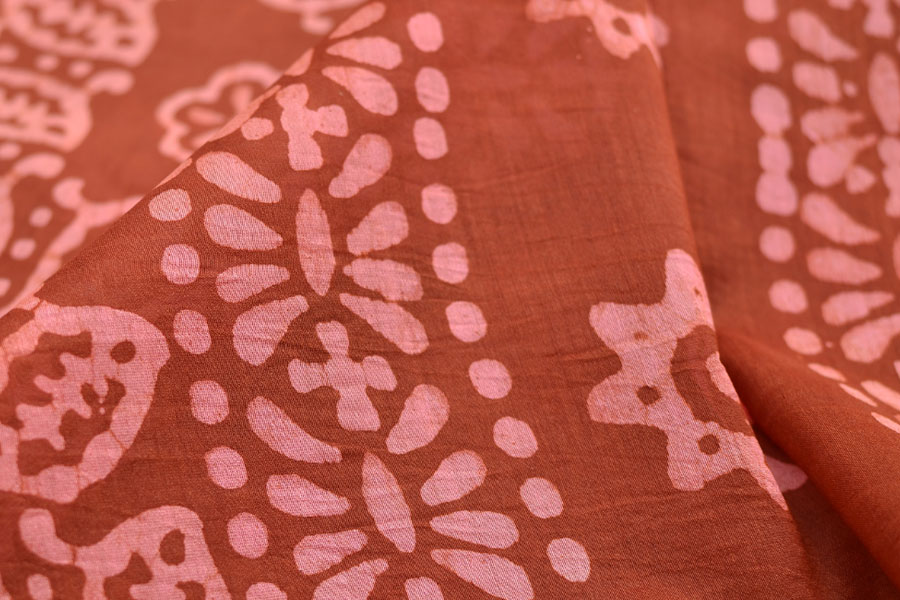 Chandni ✲ Handwoven Chanderi . Batik Saree ✲ 17