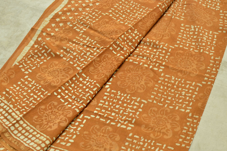 Chandni ✲ Handwoven Chanderi . Batik Saree ✲ 20