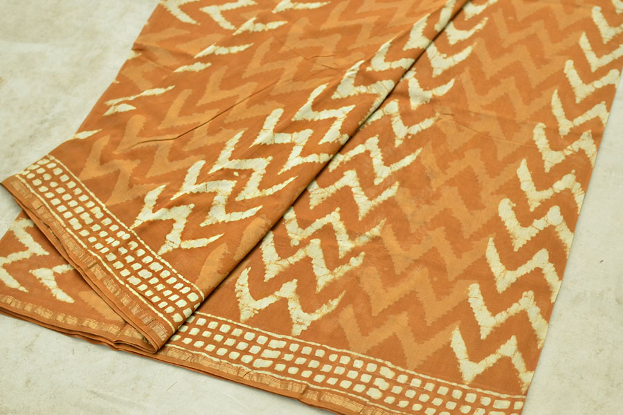 Chandni ✲ Handwoven Chanderi . Batik Saree ✲ 21