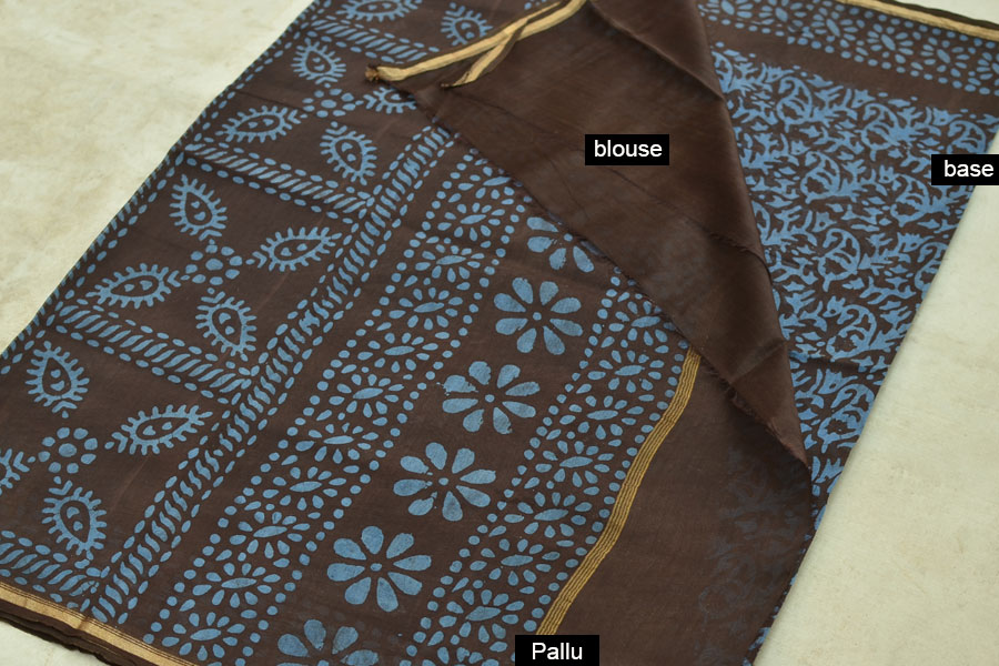 Chandni ✲ Handwoven Chanderi . Batik Saree ✲ 23