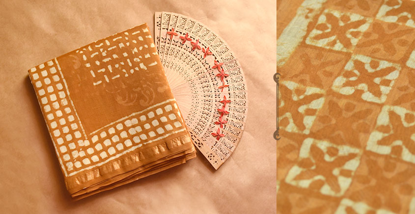 Chandni ✲ Handwoven Chanderi . Batik Saree ✲ 20