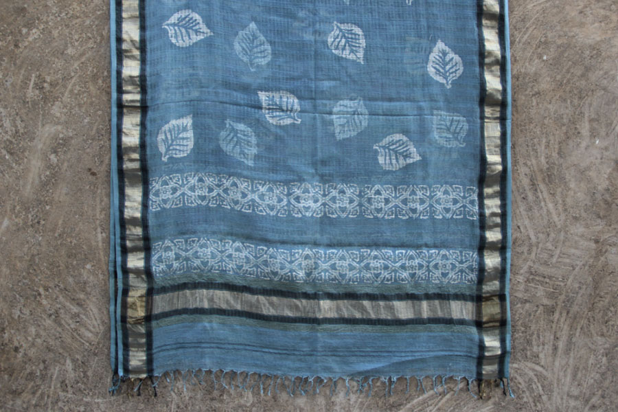 आबशार . Aabshaar ☘ Vegetable Color Chanderi Dupatta { 1 }