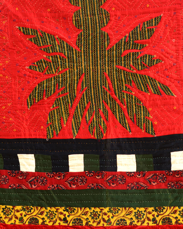 Quilt - Mulbary Silk - Embroidery (Double bed)