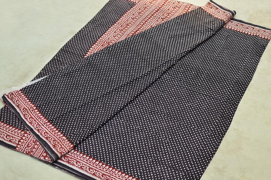 Samāyukta ✻ Jawariya . Block Printed . Cotton Saree ✻ 11