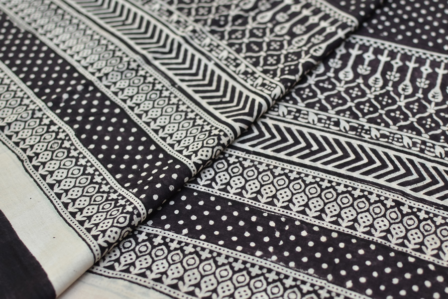 Samāyukta ✻ Jawariya . Block Printed . Cotton Saree ✻ 12