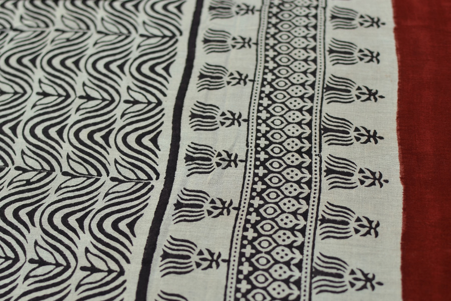 Samāyukta ✻ Jawariya . Block Printed . Cotton Saree ✻ 13